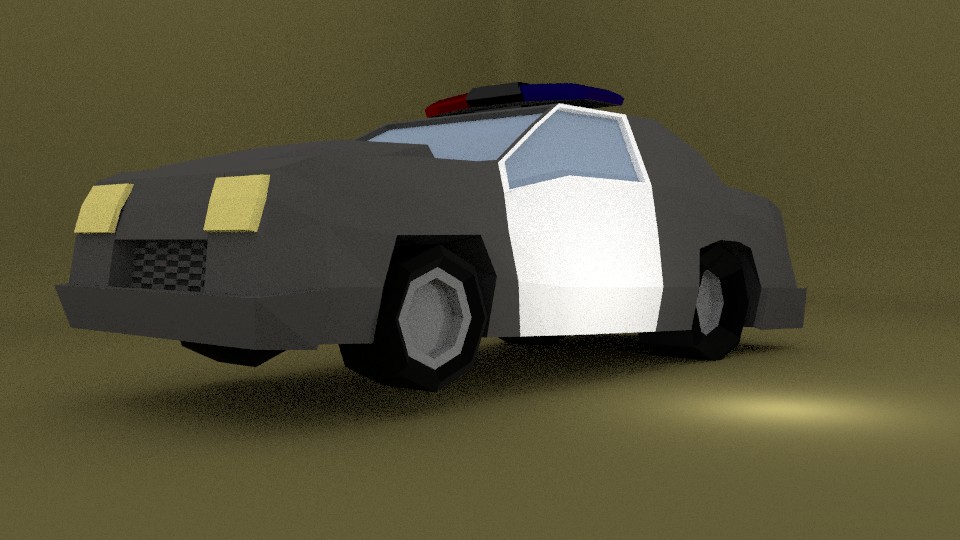 Dragster | Police Car Lowpoly Cycles  preview image 1